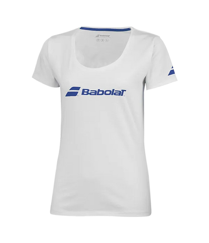 Camiseta Babolat Exercise Tee Mujer White/White 2025