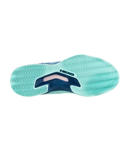 Padel Shoes HEAD Sprint Team 3.5 Clay Mujer Aqua Dark Blue