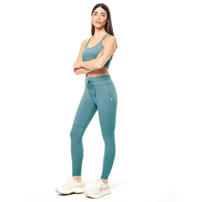 Sergio Tacchini Silvia Sports Bra - Duck Green