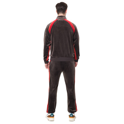 Sergio Tacchini Banda Velour Track Jacket - Mulch
