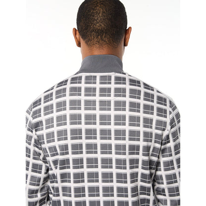 Sergio Tacchini Damarindo Check Track Jacket - Quiet Grey