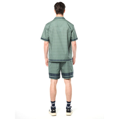 Sergio Tacchini Quadretto Cabana Shirt - Duck Green