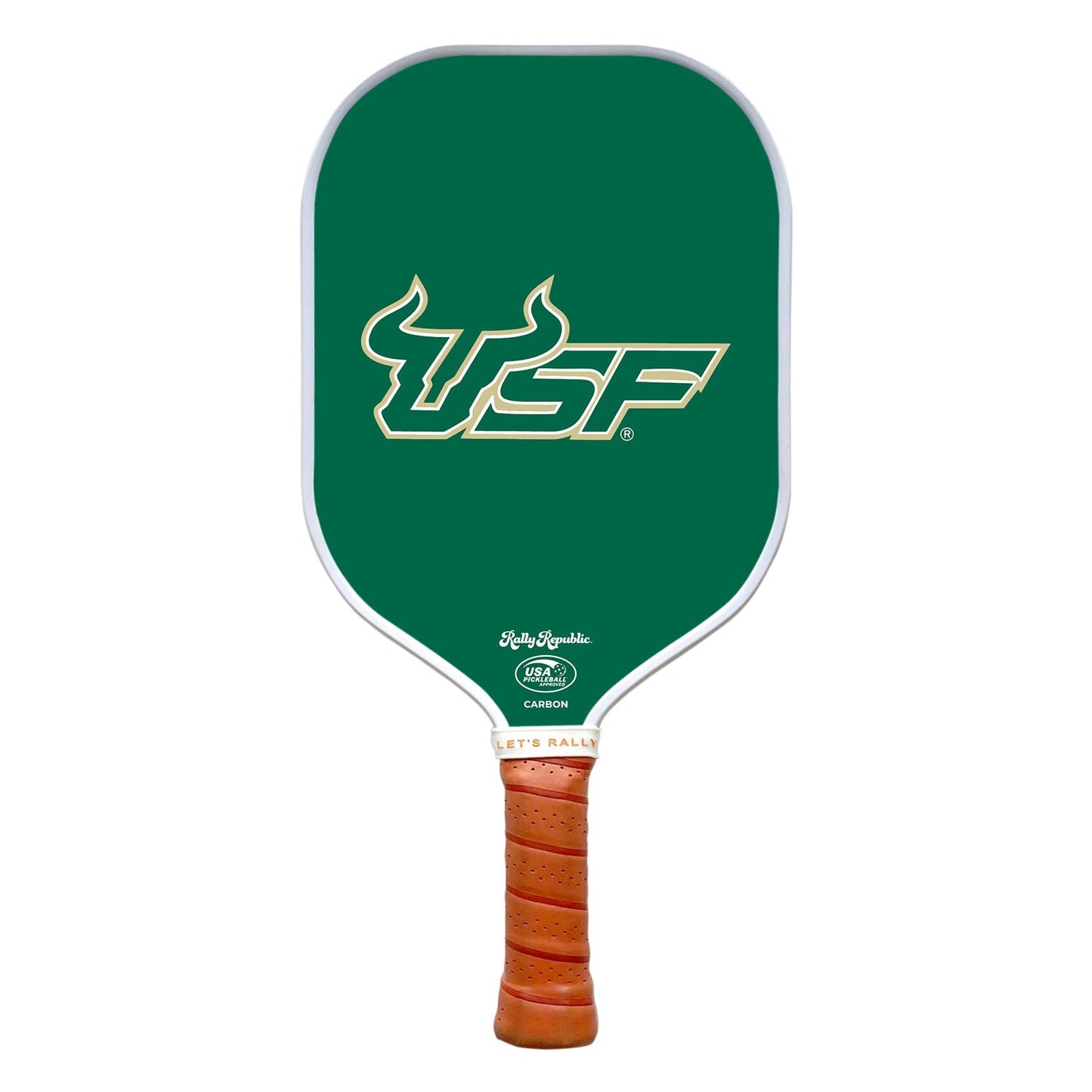 Rally Republic Pickleball South Florida Bulls Green Athletic USF Mark Pickleball Paddle