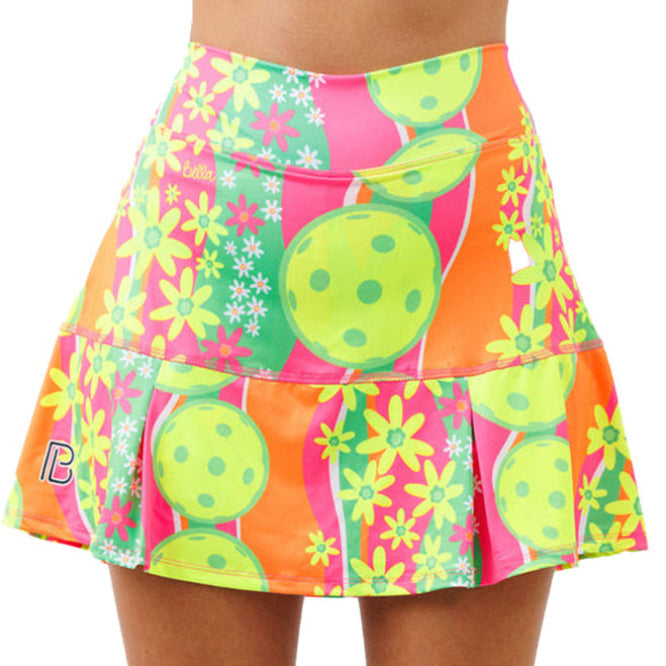 Picckleball Bella Drop Pleat Skort Daisy