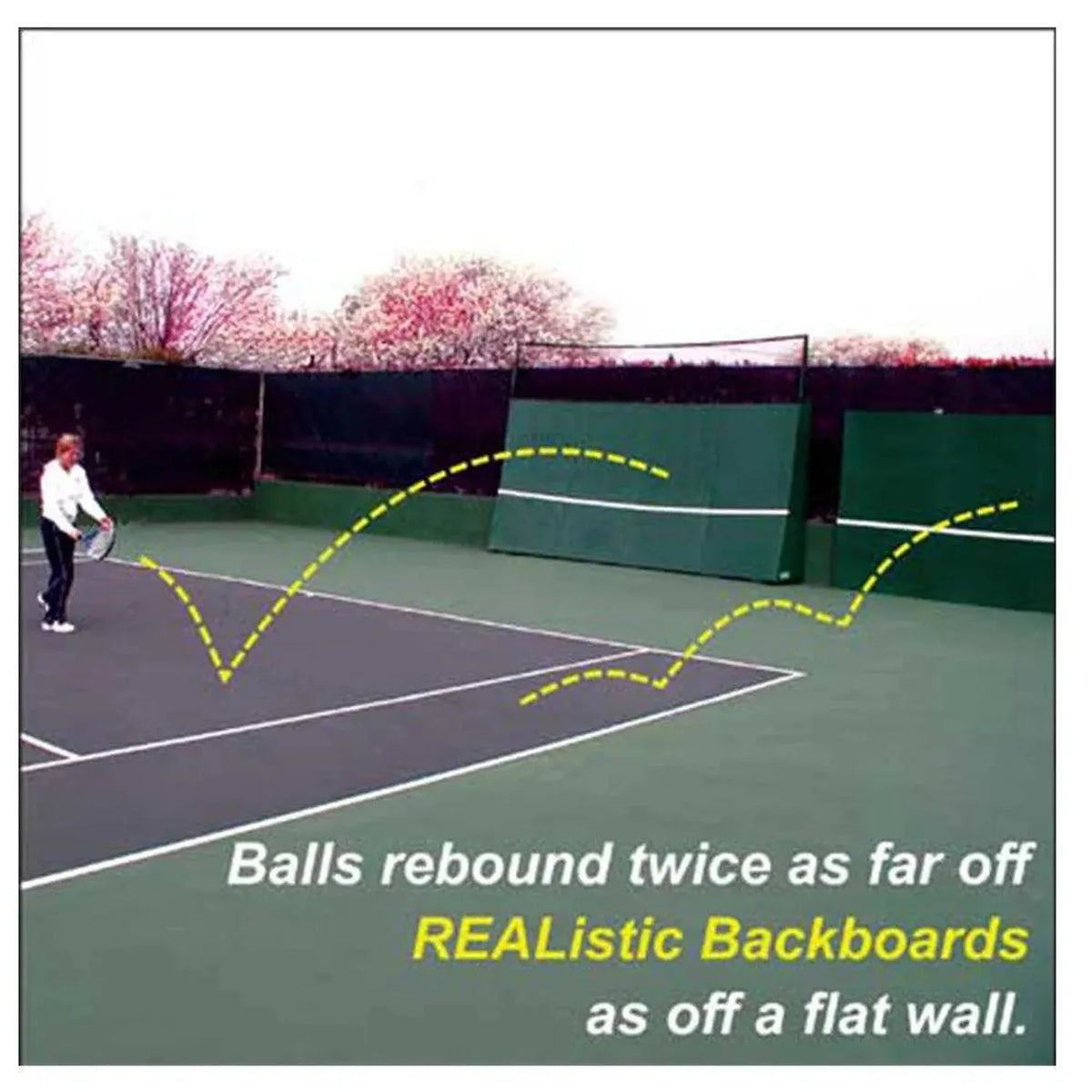 STRAIGHT-TILT BACKBOARD 8X16-Court Equipment-Oncourt Offcourt-5004-DEFAULT-L-Tennis Express