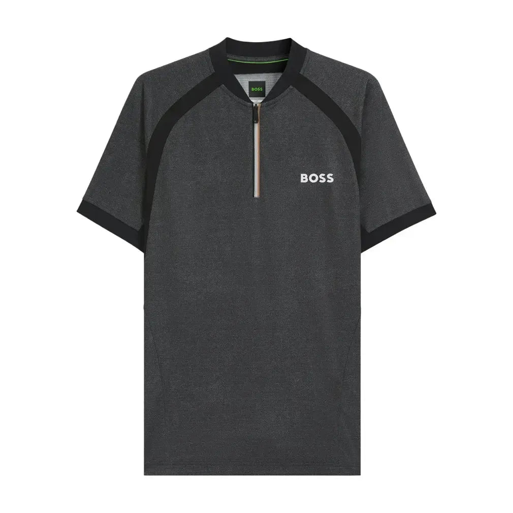 Men's TOC Matchball Tennis Polo Black-Apparel-Hugo Boss-50549498-001BF25-3-Tennis Express