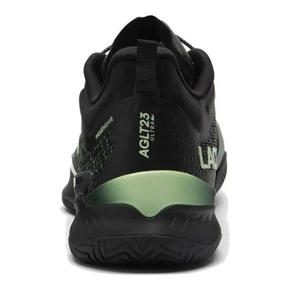 Men's Night AG-LT23 Ultra Tennis Shoes Black and Light Green
