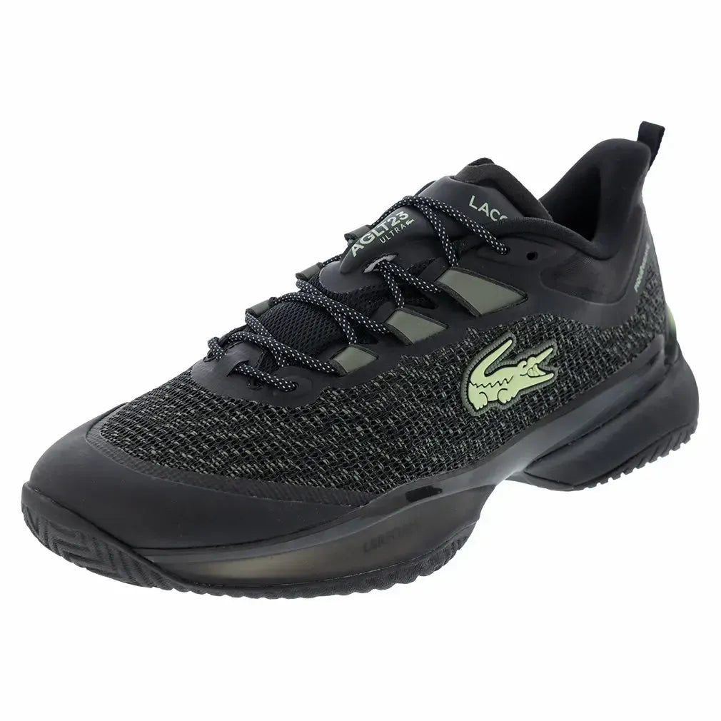 Men's Night AG-LT23 Ultra Tennis Shoes Black and Light Green-Footwear-Lacoste-50SMA0007-2J9H2501copy-Tennis Express