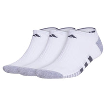 Men's Cushioned 3.0 3 Pack No Show Tennis Socks White and Onix Grey-Socks-Adidas-5155898-Tennis Express