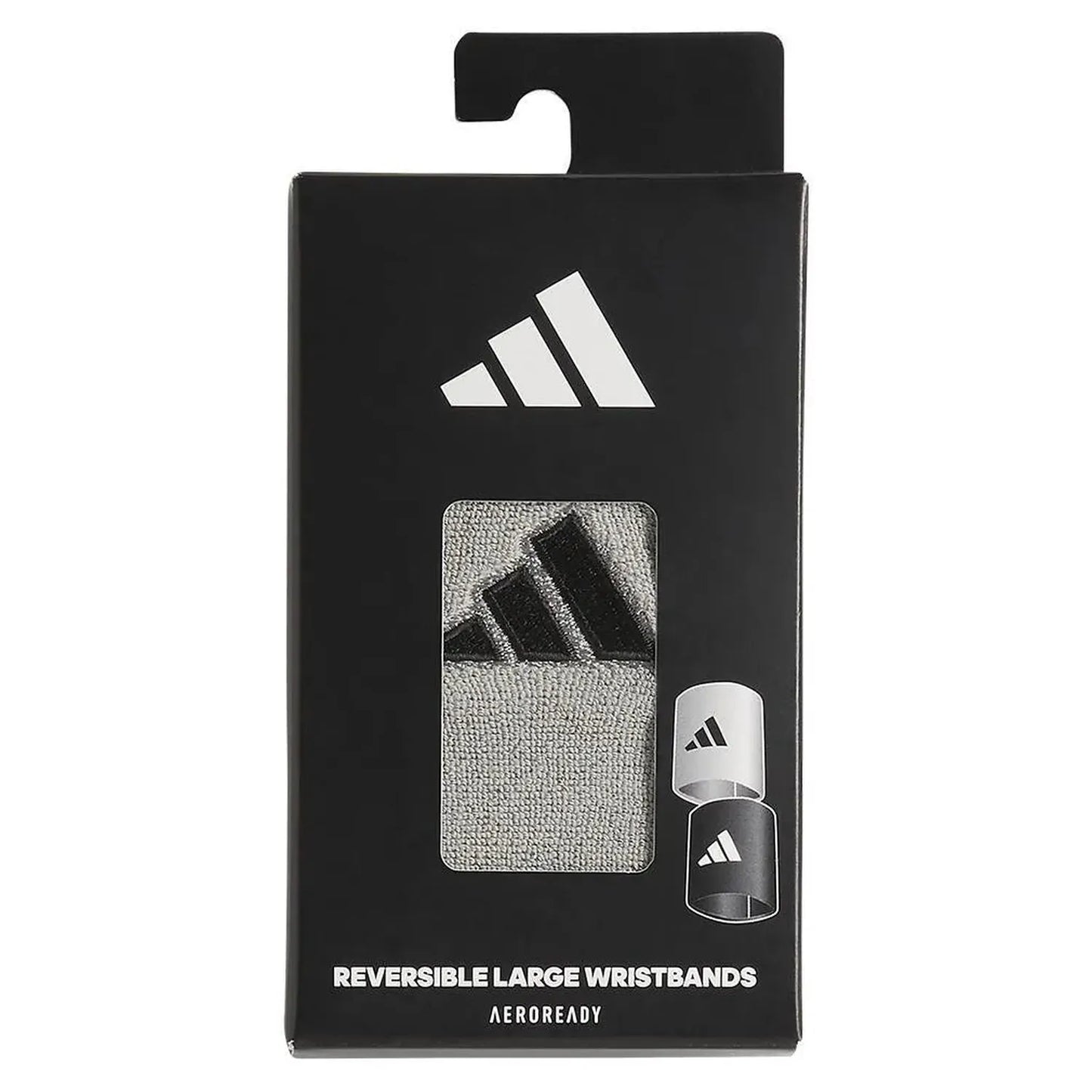 Interval Large Reversible 2.0 Wristband Black and Aluminum 2