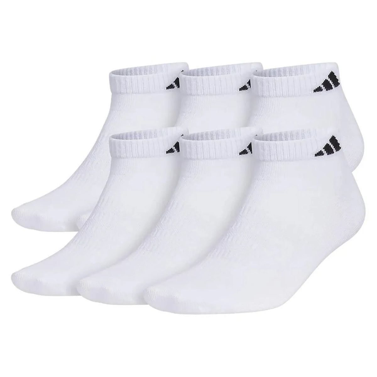 Men's Superlite 3.0 6 Pack Low Cut Tennis Socks White and Black-Socks-Adidas-5157882-S24-1-Tennis Express