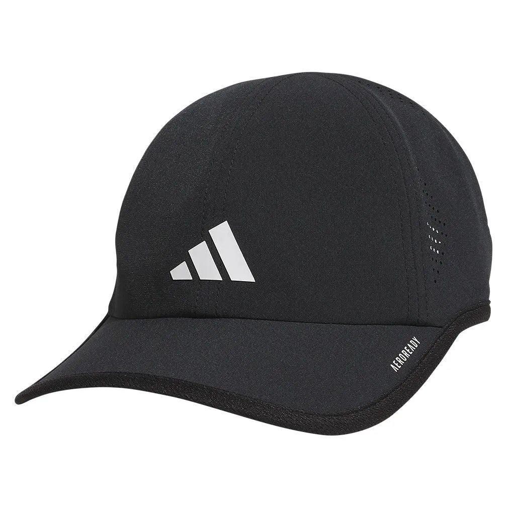 Juniors' Superlite 3 Hat Black and White-Apparel-Adidas-5158696-1-Tennis Express