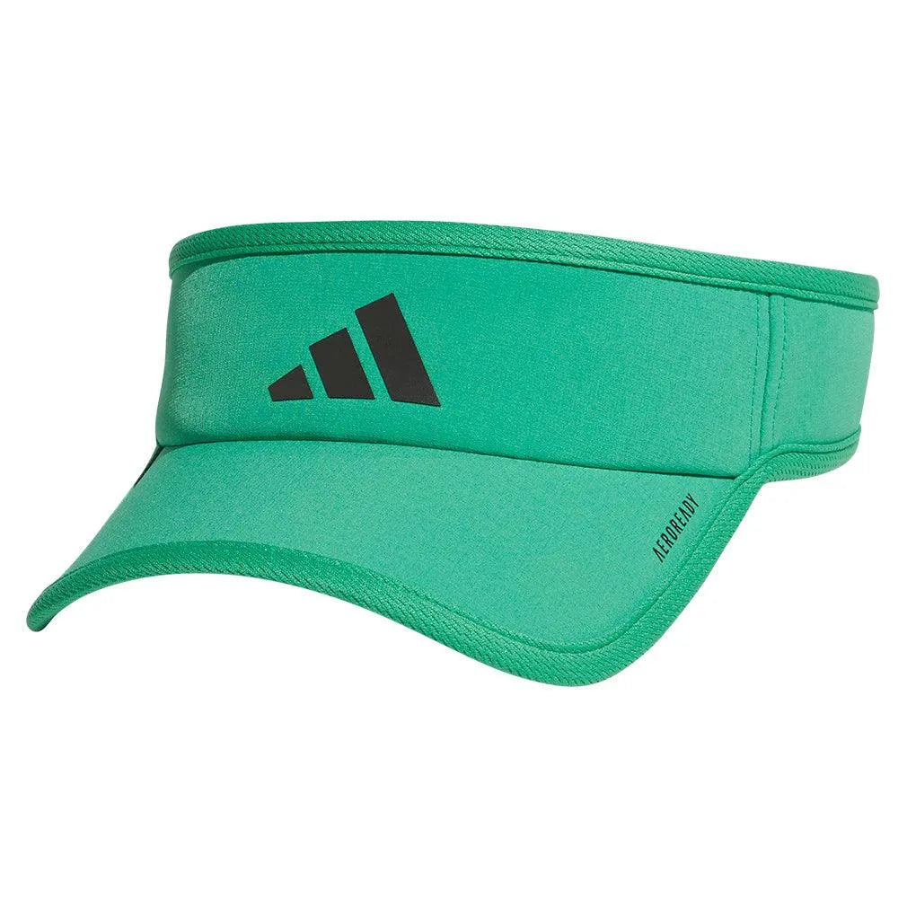 Men's Superlite 3 Visor Semi Court Green and Black-Apparel-Adidas-5159254-1-Tennis Express
