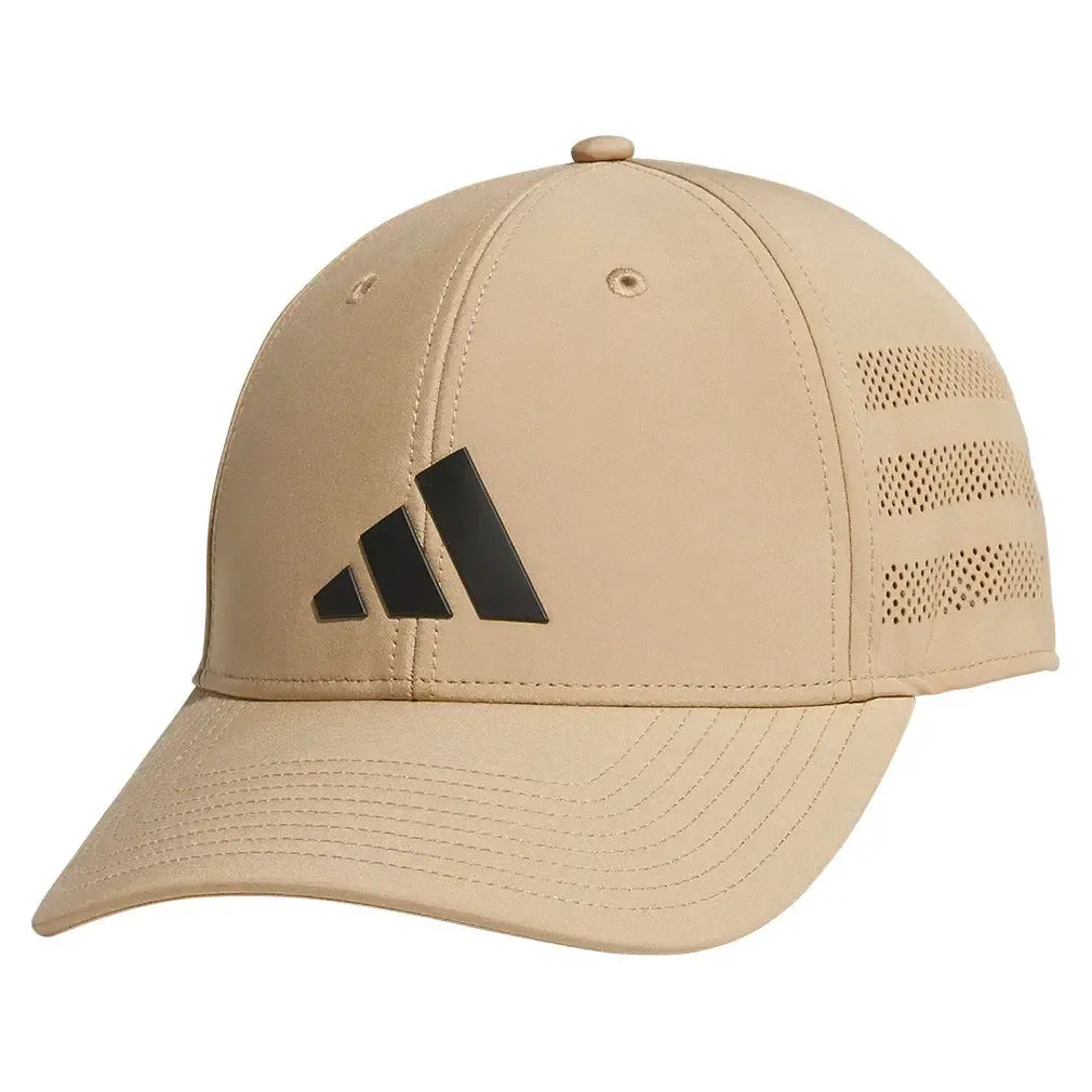 Men's Gameday 4 Stretch Fit Hat Warm Sandstone Beige and Black-Apparel-Adidas-5160076_01-Tennis Express