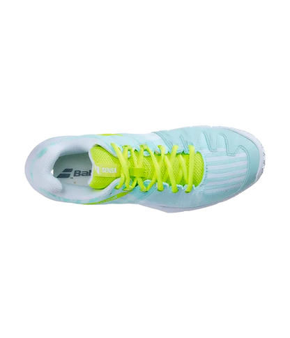 Padel Shoes Babolat Sensa Blue/Sulphur Spring Mujer