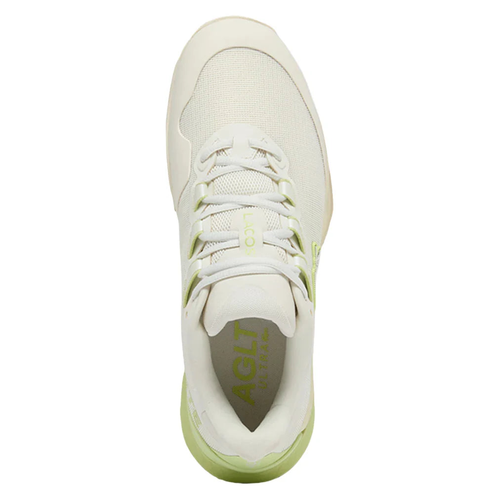 Men's AG-LT Ultra Tennis Shoes Off White and Light Green