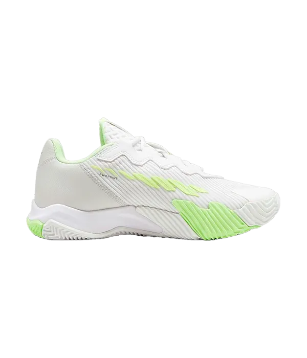 Padel Shoes Puma Nova Elite White/Blue/Fizzy Apple/Grey
