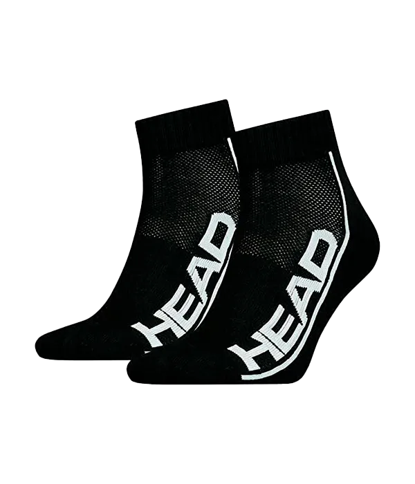 Socks HEAD Performance Quarter Negro (Pack x2)