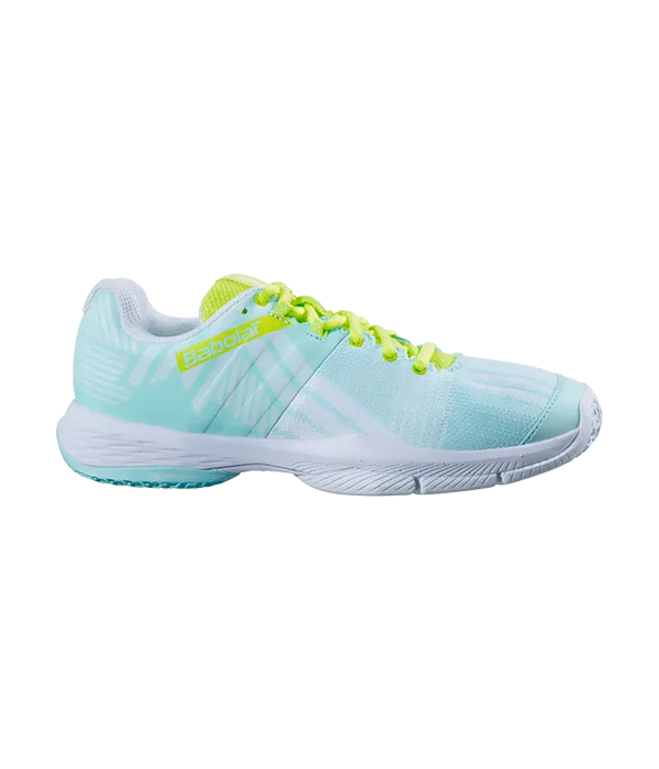 Padel Shoes Babolat Sensa Blue/Sulphur Spring Mujer