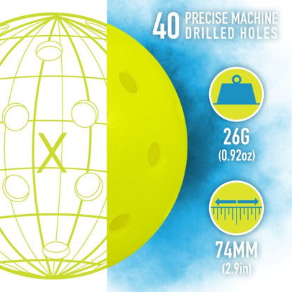 Franklin Sports Outdoor Pickleballs X 40