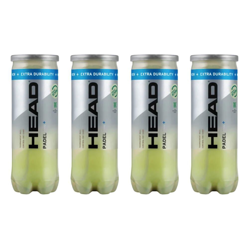 Head Balls Padel Pro+ | 4x Can Bundle