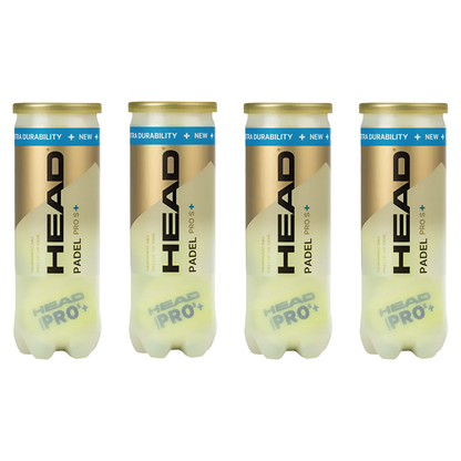 Head Balls Padel Pro S+ | 4x Can Bundle