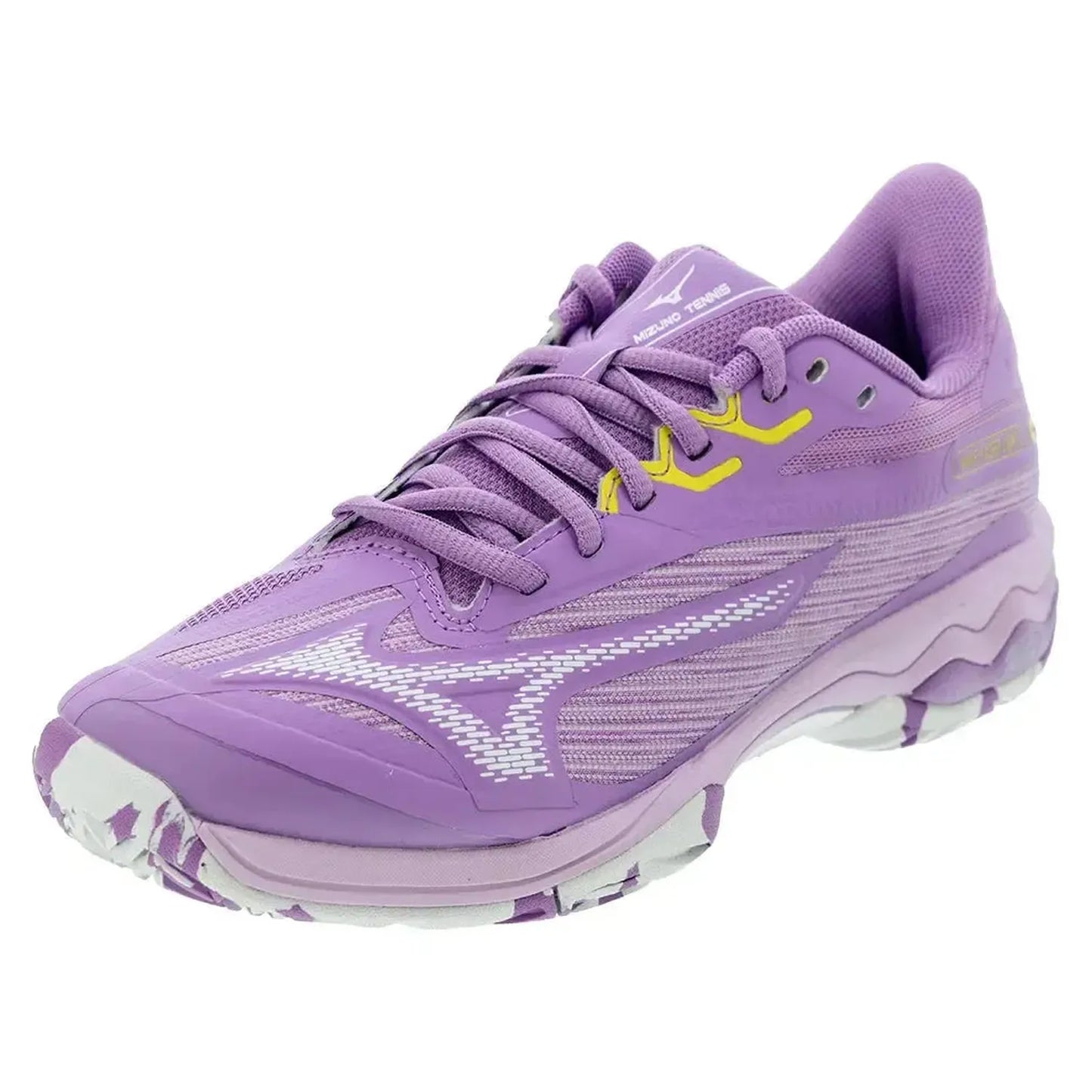 Womens Wave Exceed Light 2 AC Tennis Shoes Bellflower and White-Footwear-Mizuno-550046-6200F24copy-1-[Sku]-Tennis Express