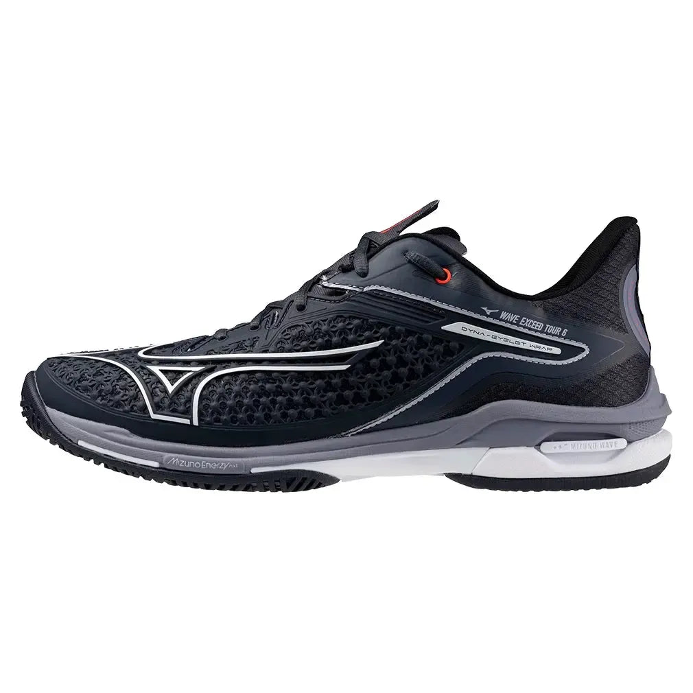 Men's Wave Exceed Tour 6 AC Tennis Shoes Odyssey Grey and White