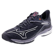 Men's Wave Exceed Tour 6 AC Tennis Shoes Odyssey Grey and White-Footwear-Mizuno-550051-9W00F25copy-Tennis Express