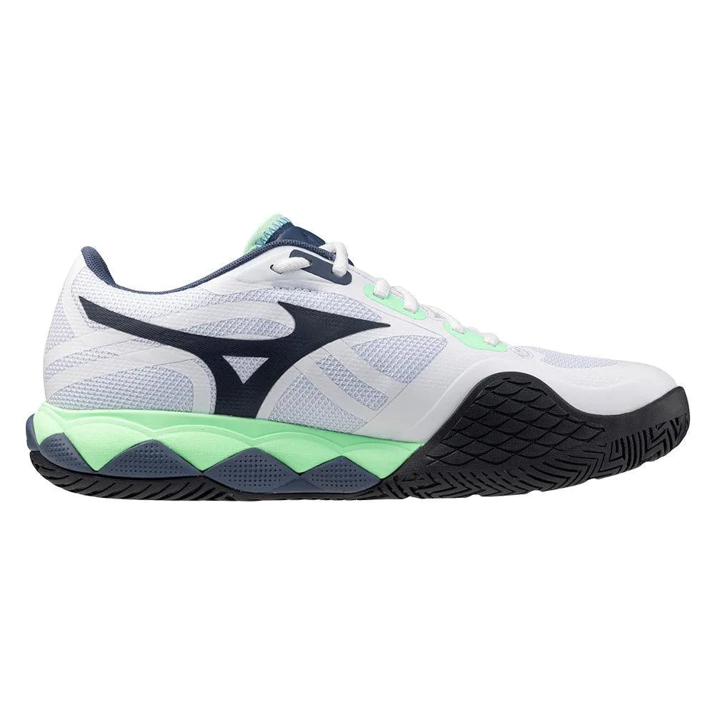 Men's Wave Enforce Tour 2 Tennis Shoes White and Neo Mint