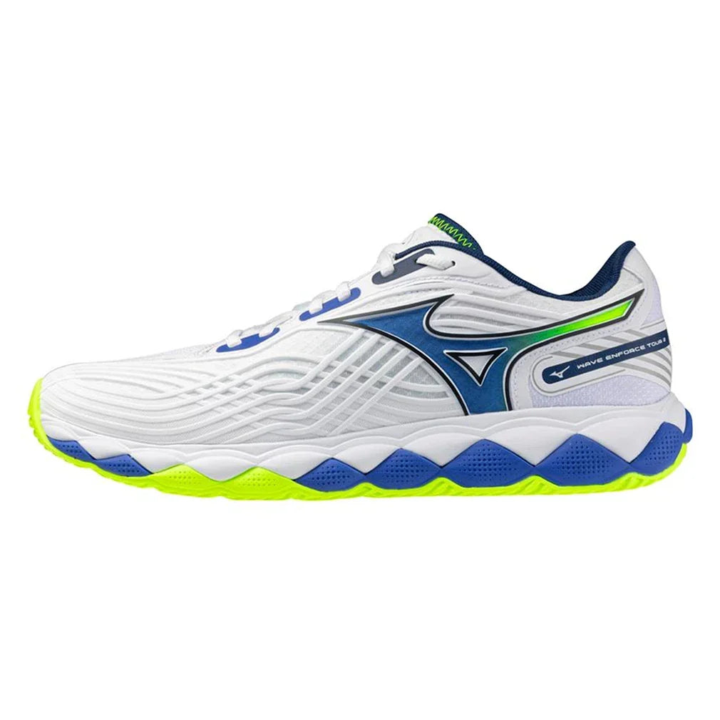 Men's Wave Enforce Tour 2 AC Tennis Shoes White and Dazzling Blue-Footwear-Mizuno-White/Dazzling Blue-7, [current_file_name-Tennis Express