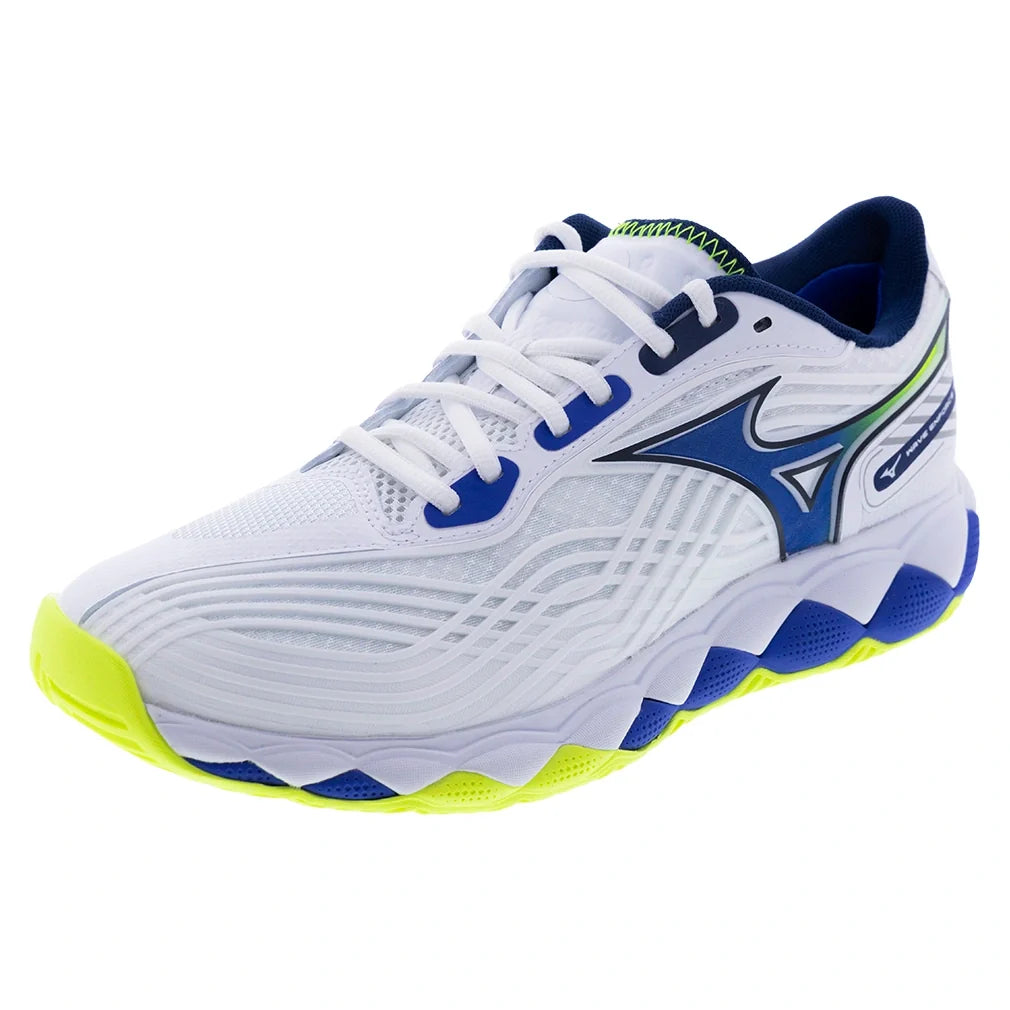 Men's Wave Enforce Tour 2 AC Tennis Shoes White and Dazzling Blue