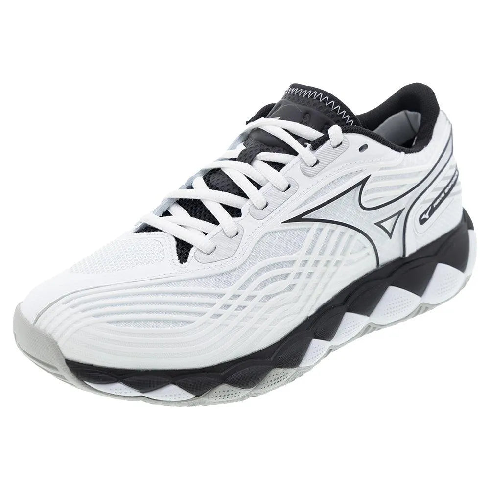 Men's Wave Enforce Tour 2 Tennis Shoes White and Black-Footwear-Mizuno-550094-0090B_6a1ab50e-5d1f-40db-83f9-807a3a1d294e-Tennis Express