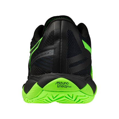 Men's Wave Enforce Tour 2 AC Tennis Shoes Black and Glowing Apple
