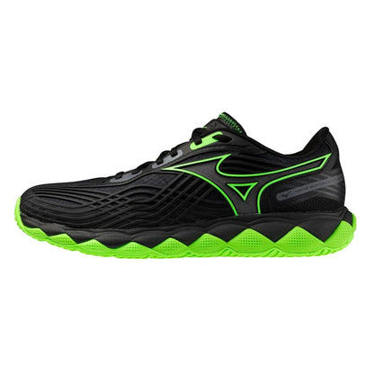 Men's Wave Enforce Tour 2 AC Tennis Shoes Black and Glowing Apple
