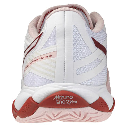 Women's Wave Enforce Tour 2 AC Tennis Shoes White and Pinkesque