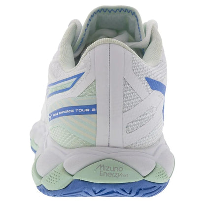 Women's Wave Enforce Tour 2 Tennis Shoes White and Frontier Blue