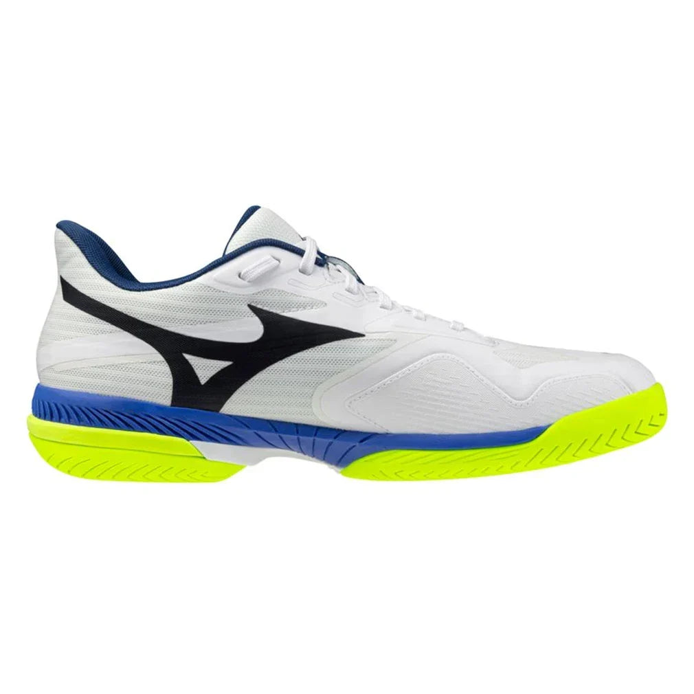 Men's Wave Exceed Court AC Tennis Shoes White and Dazzling Blue-Footwear-Mizuno-White/Dazzling Blue-7, [current_file_name-Tennis Express