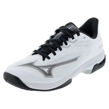 Men's Wave Exceed Court AC Tennis Shoes White and Black-Footwear-Mizuno-550112-0090F25copy-Tennis Express