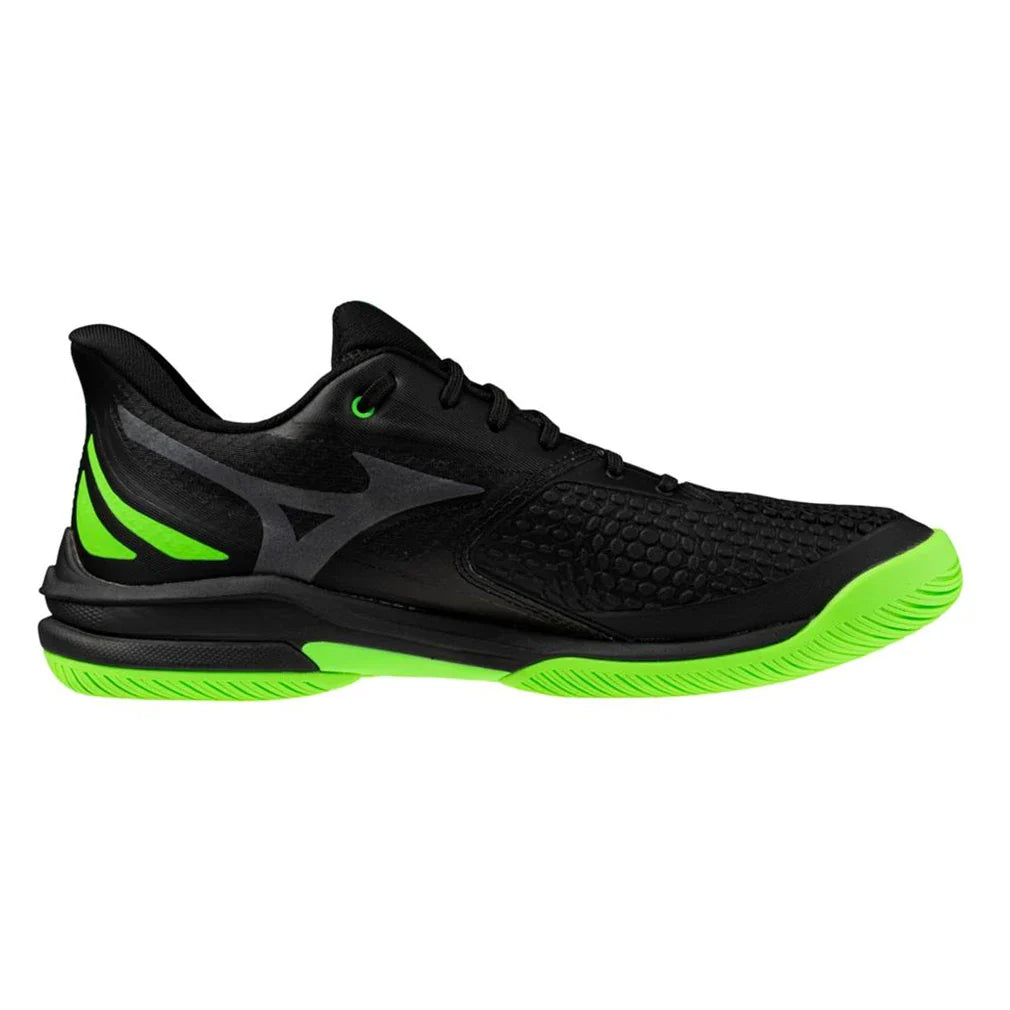 Men's Wave Exceed Tour 7 AC Tennis Shoes Black and Glowing Apple