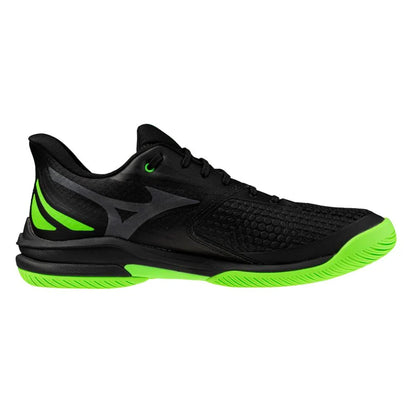 Men's Wave Exceed Tour 7 AC Tennis Shoes Black and Glowing Apple