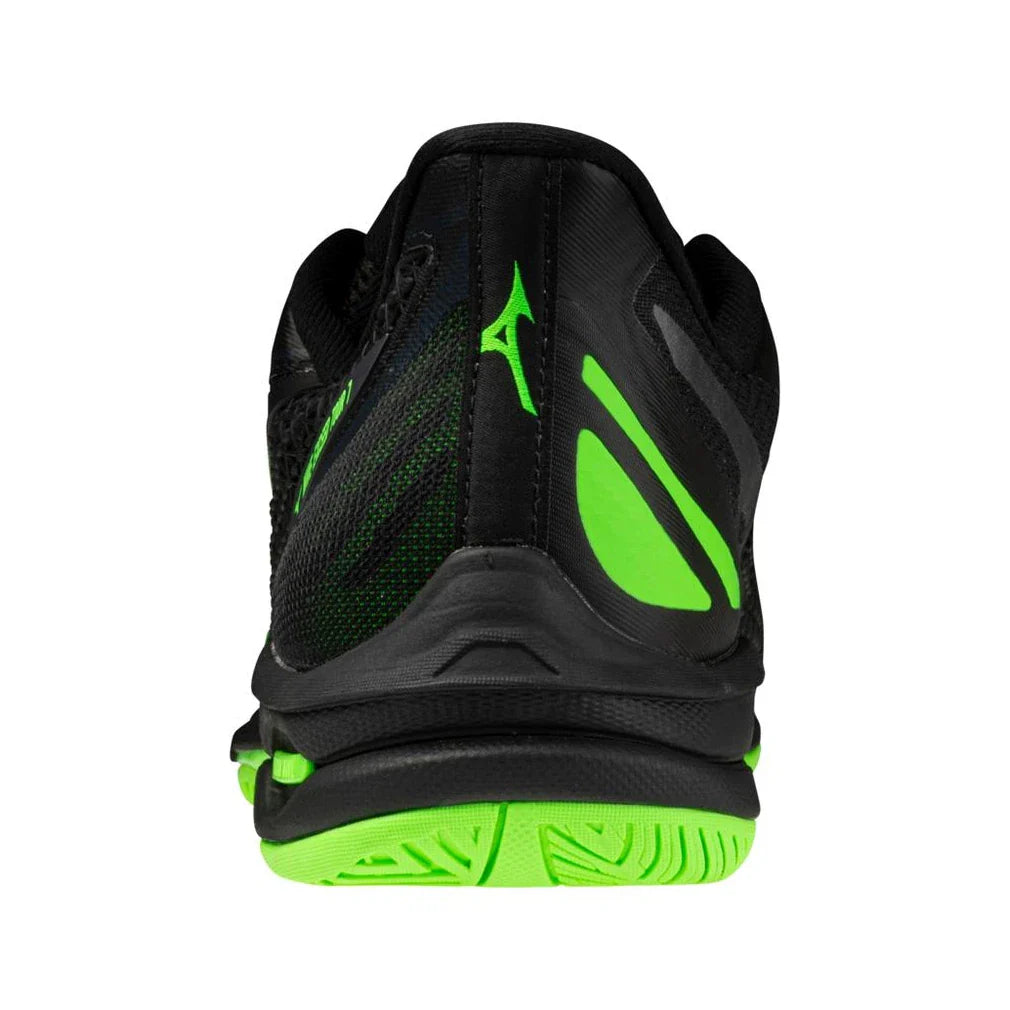 Men's Wave Exceed Tour 7 AC Tennis Shoes Black and Glowing Apple