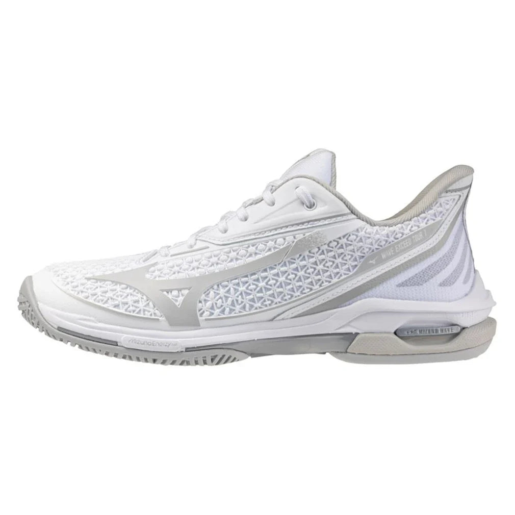 Women's Wave Exceed Tour 7 AC Tennis Shoes White and Harbor Mist