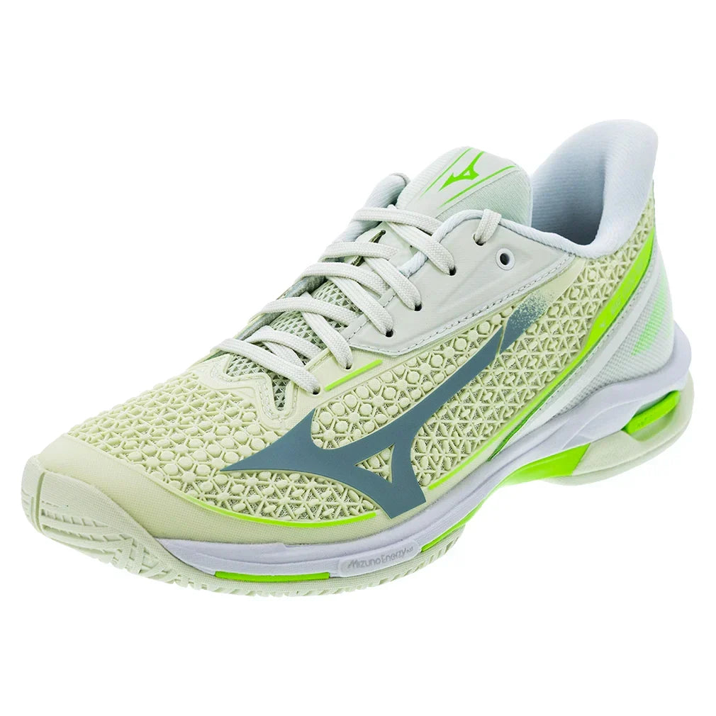 Women's Wave Exceed Tour 7 AC Tennis Shoes Phantom Green and Glowing Apple-Footwear-Mizuno-, [current_file_name-Tennis Express