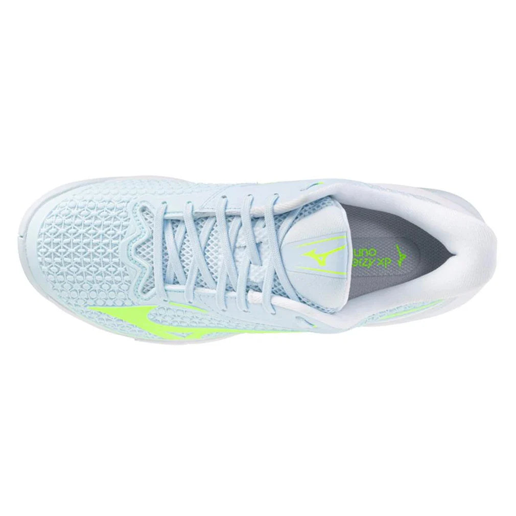 Women's Wave Exceed Tour 7 AC Tennis Shoes Ice Water and Lightning Yellow
