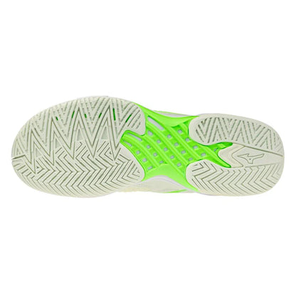 Women's Wave Exceed Tour 7 AC Tennis Shoes Phantom Green and Glowing Apple