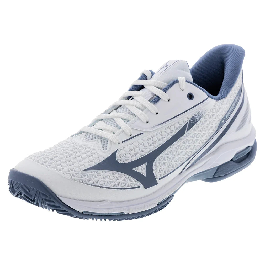 Men's Wave Exceed Tour 7 Clay Tennis Shoes White and China Blue
