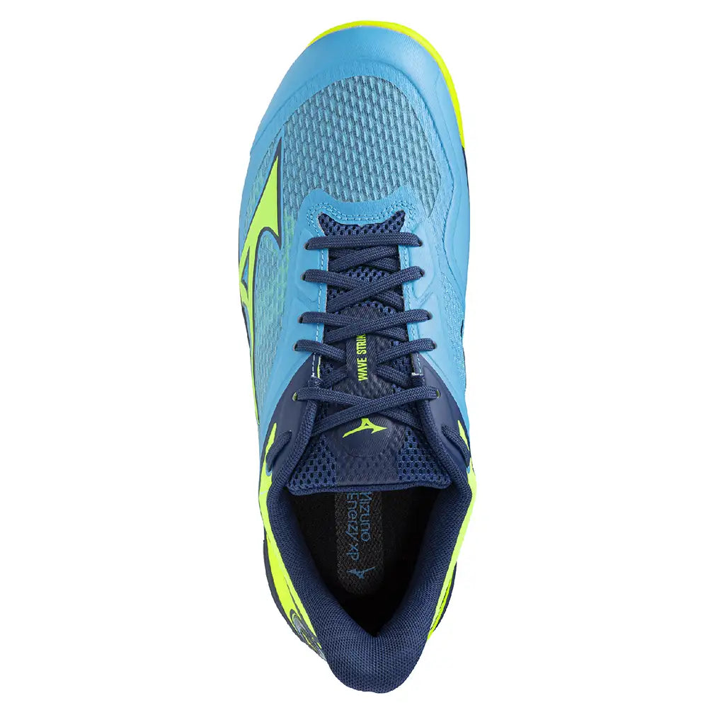 Men's Wave Strike AC Pickleball Shoes Jet Blue and Lightning Yellow