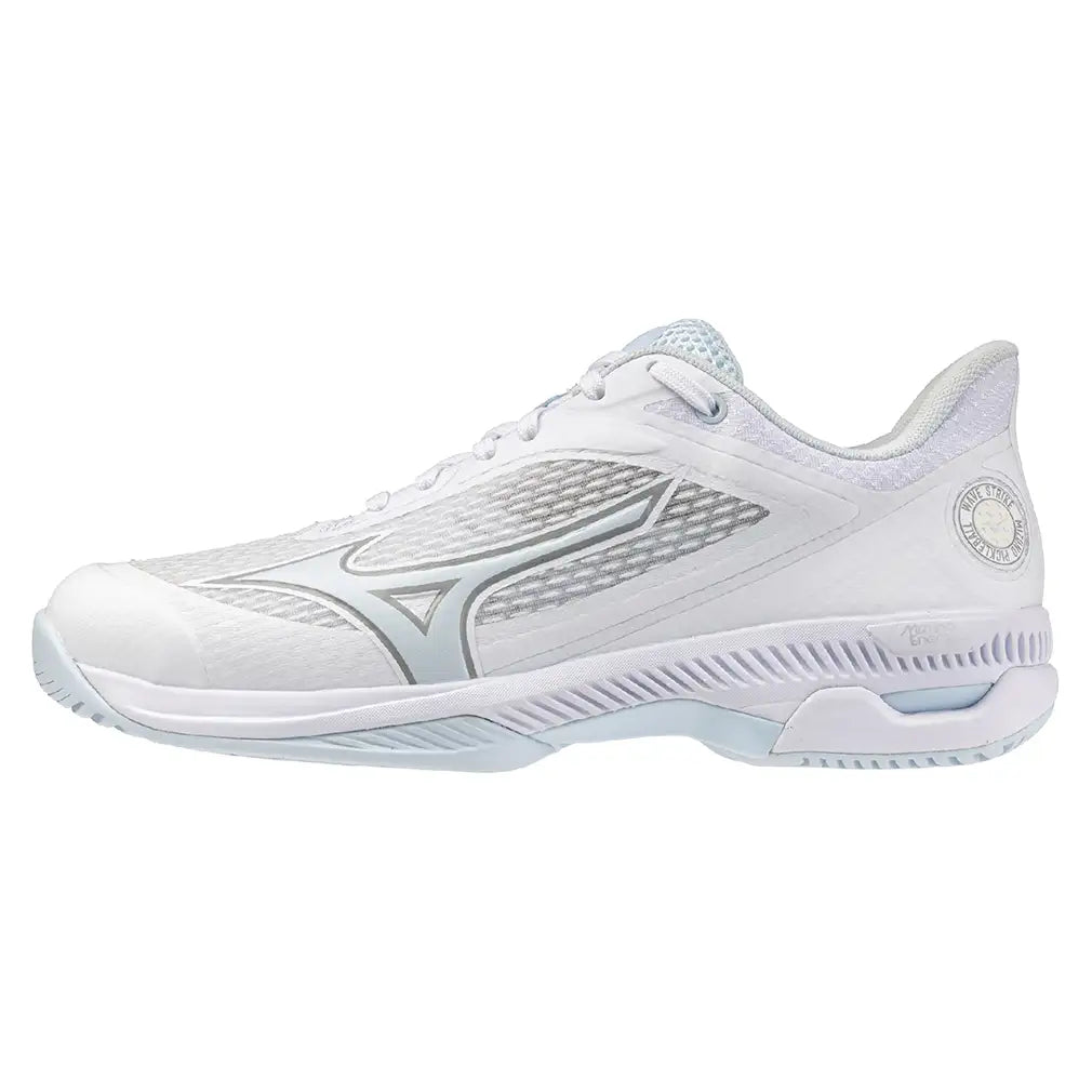 Women's Wave Strike AC Pickleball Shoes White and Ice Water