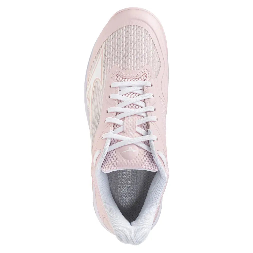 Women's Wave Strike AC Pickleball Shoes Petal Pink and White
